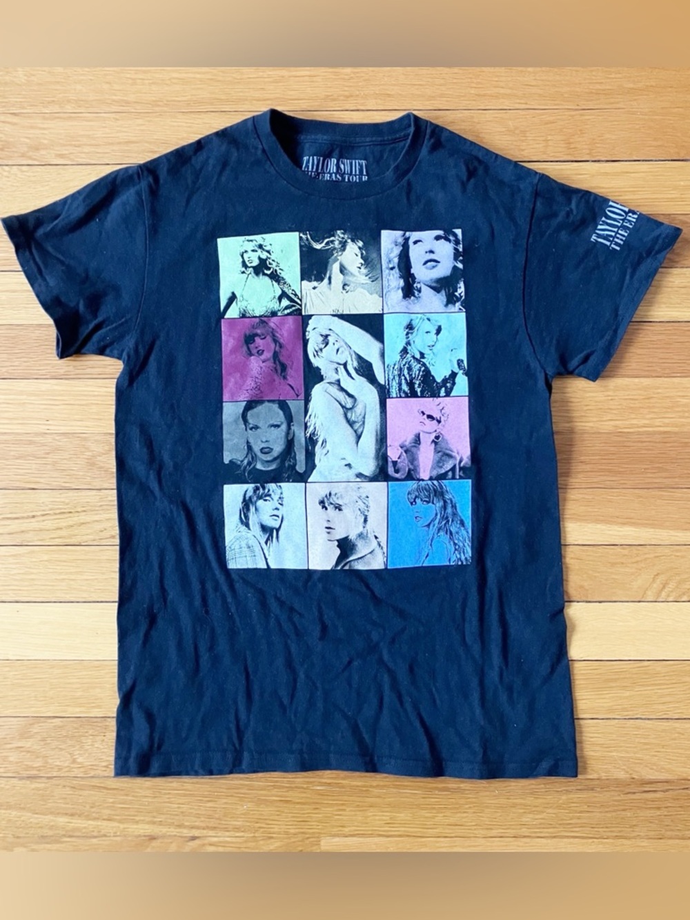 Taylor Swift Black Eras Tour TTPD 2023 2024 Cotton Concert Tee Extra Small XS
